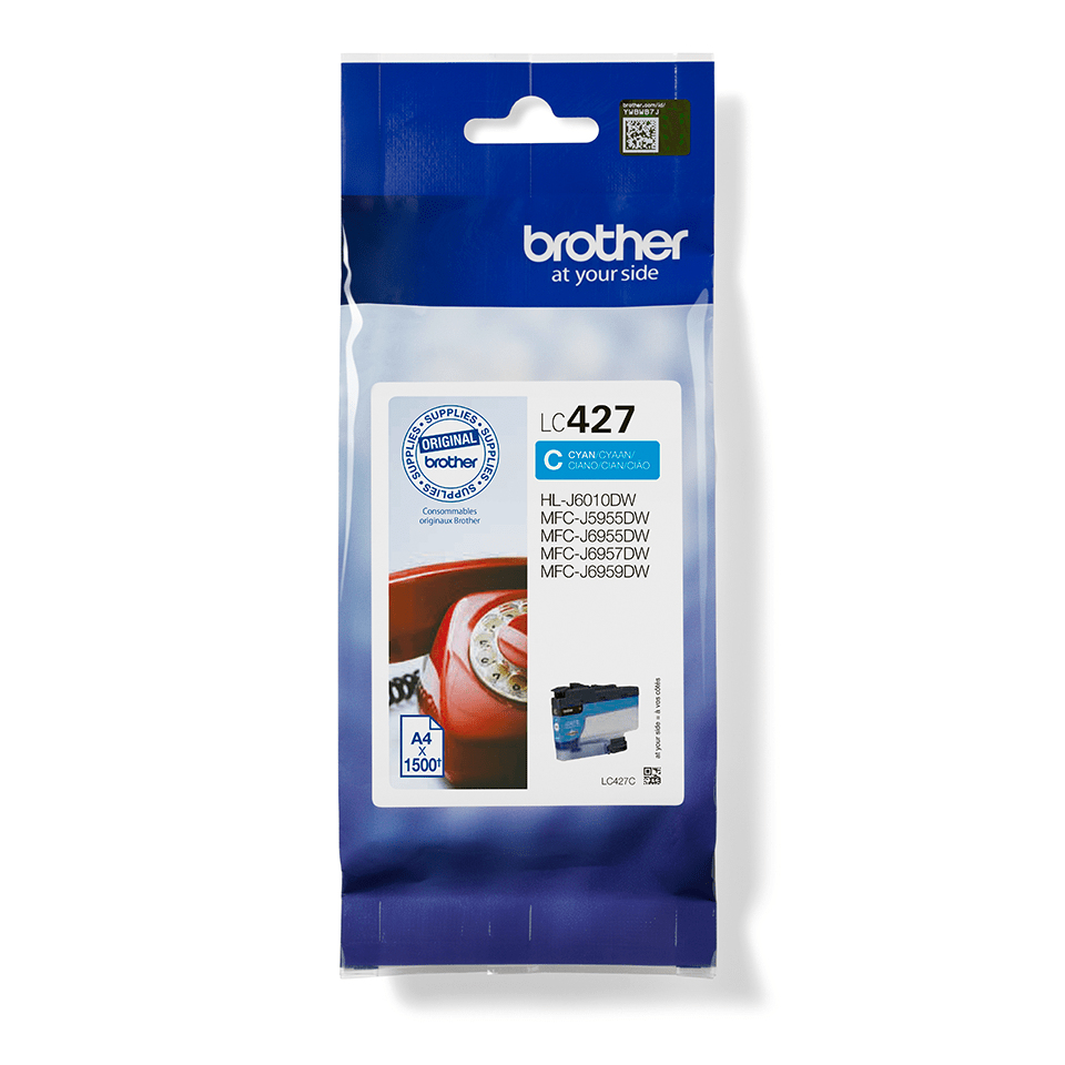 Image of Brother LC-427C Ink cartridge cyan, 1.5K pages ISO/IEC 24711 for...
