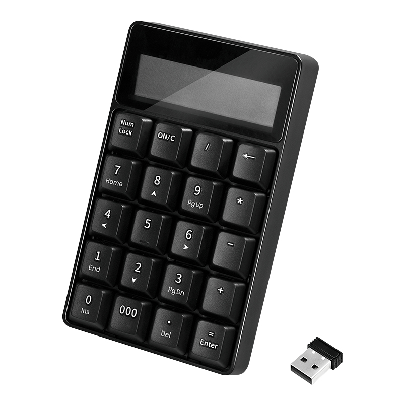 LogiLink ID0199 numeric keypad Laptop RF Wireless Black