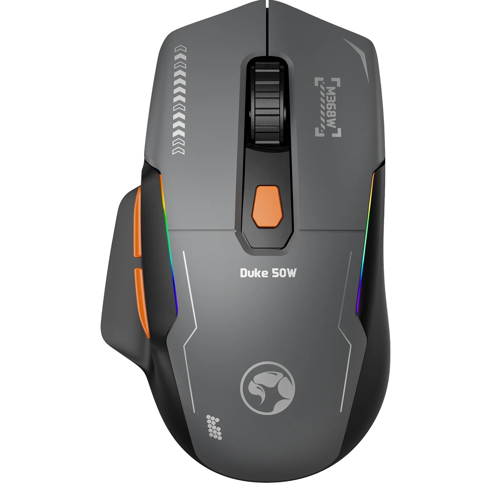 Duke 50 M368W Wireless Gaming Mouse, Tri-Mode Connectivity USB, 2.4GHz & Bluetooth, 6 DPI levels (800 - 12800), 1000Hz Polling Rate, 13 Mode RGB Backlighting, 79g thumbnail