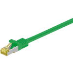 Goobay RJ45 Patch Cord CAT 6A S/FTP (PiMF), 500 MHz, with CAT 7 Raw Cable, green, 25m