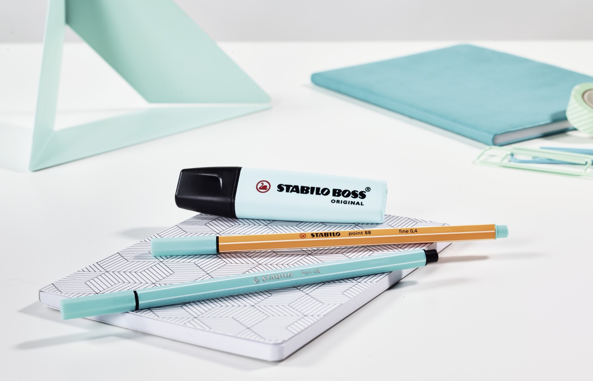 STABILO Boss Original Pastel marker 4 pc(s) Chisel tip Lilac, Mint, Pink, Turquoise