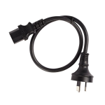 Doss 3m IEC C13 to Mains 10A Power Cable | Black