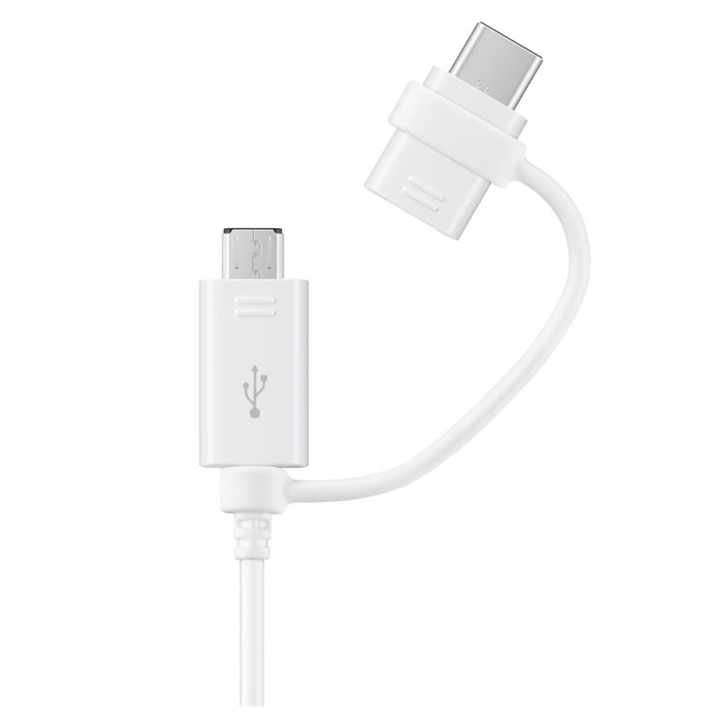 Image of Samsung EP-DG930 USB cable 1.5 m USB 2.0 USB A USB C/Micro-USB B White