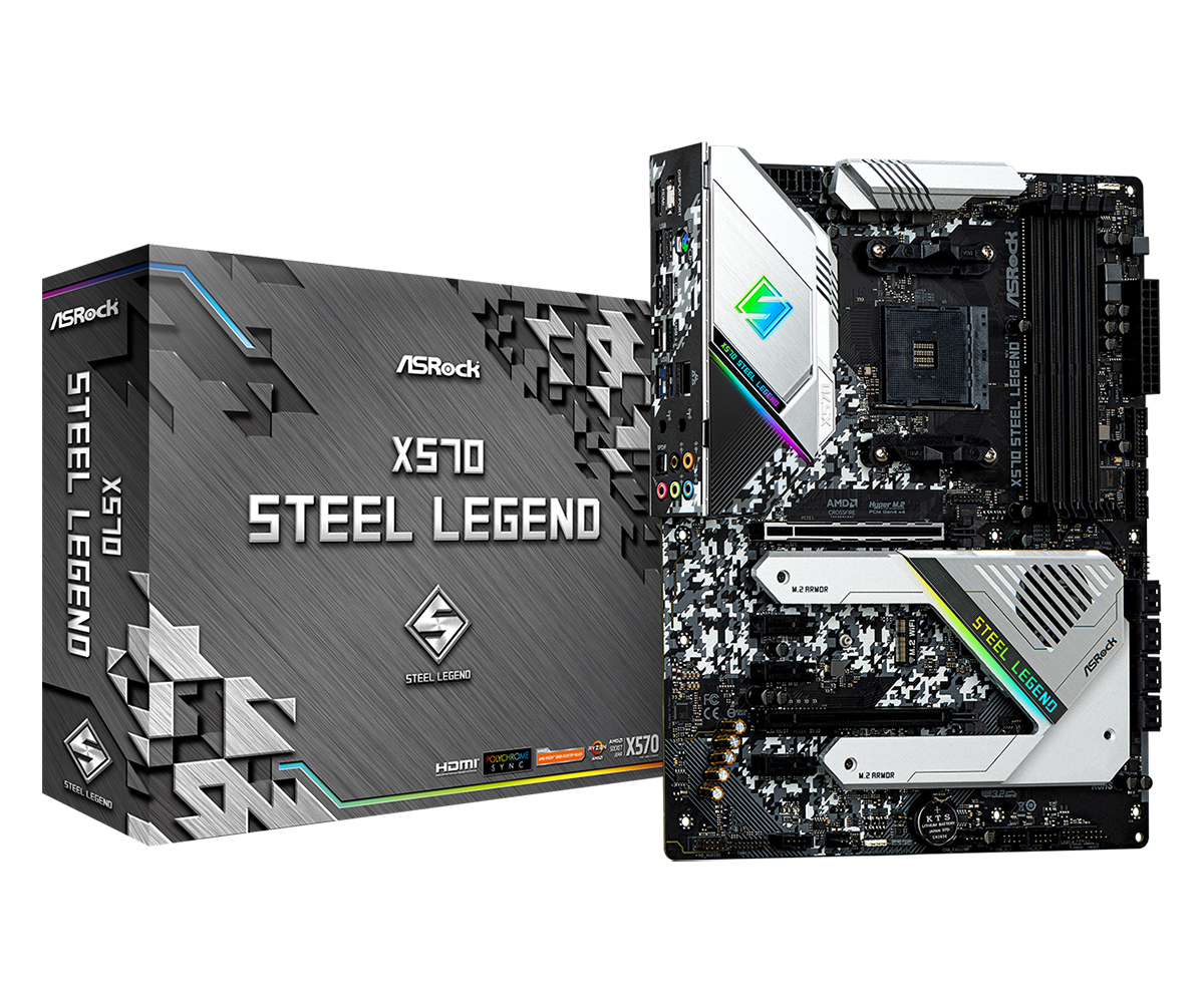 Image of Asrock X570 Steel Legend AMD X570 Socket AM4 ATX