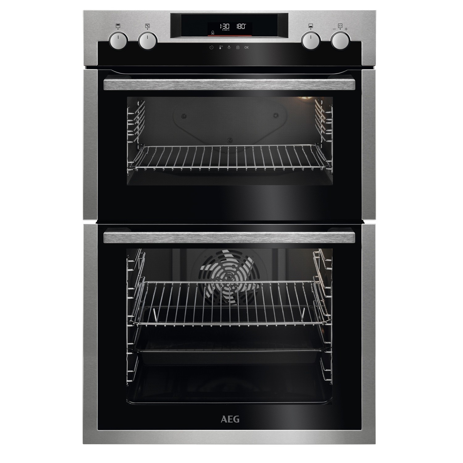 Photos - Oven AEG 6000 Series Built-In Double  - Stainless Steel DCS531160M 