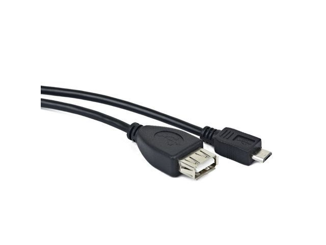 Lanberg OEM-0006 USB cable USB 2.0 0.15 m USB A Micro-USB B Black