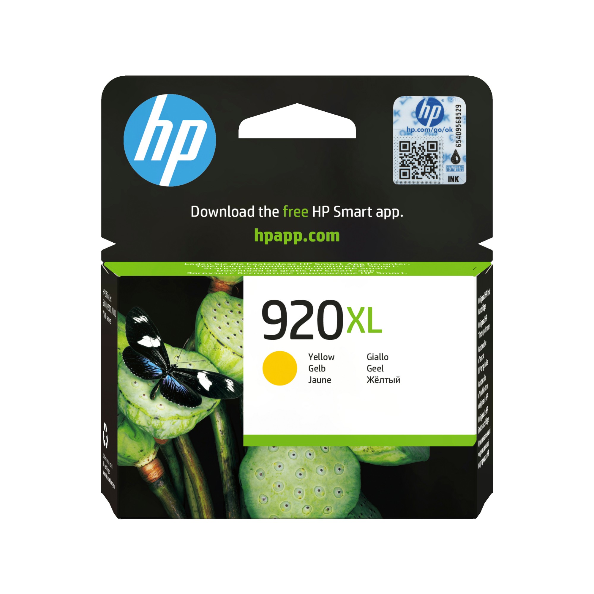 HP CD974AE/920XL Ink cartridge yellow high-capacity. 700 pages ISO/IEC