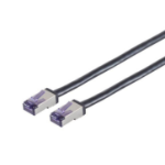Lanview LVN-CAT6A-FLEX-50CM networking cable Black 0.5 m S/FTP (S-STP) Round