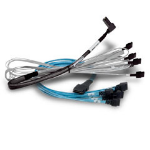 Broadcom L5-00223-00 Serial Attached SCSI (SAS) cable 0.4 m Black, Blue, Silver