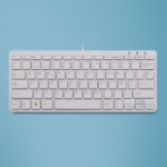 R-Go Tools Compact R-Go ergonomic keyboard, QWERTY (ES), wired, white