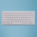 R-Go Tools Ergonomische Tastatur R-Go Compact, flaches Design, Mini-Tastatur, QWERTY (ES), verkabelt, weiß
