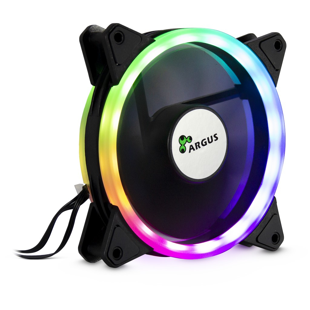 Image of Inter-Tech RS-041 RGB Computer case Fan 12 cm Black