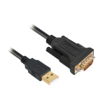 Siig JU-CS0311-S1 cable gender changer RS-232 Black