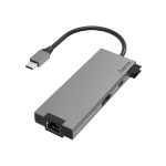 Hama 00200109 notebook dock/port replicator USB 3.2 Gen 1 (3.1 Gen 1) Type-C Grey