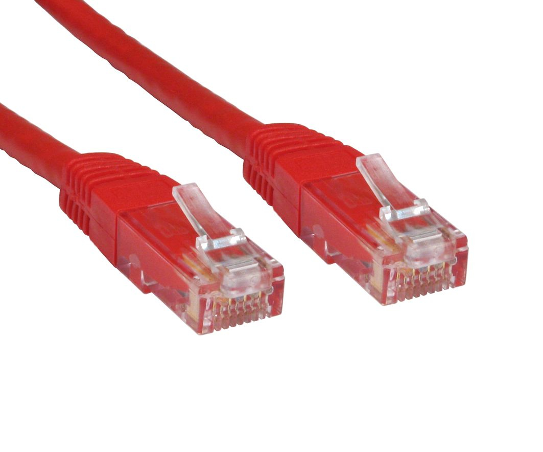 Photos - Cable (video, audio, USB) Cables Direct ERT-600R networking cable Red 0.5 m Cat6 U/UTP  (UTP)