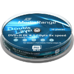 MediaRange MR466 lege dvd 8,5 GB DVD+R DL 10 stuk(s)