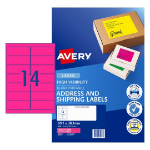 Avery 35957 printer label Pink Self-adhesive printer label