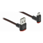 DeLOCK EASY-USB 2.0 Cable Type-A male to EASY-USB Type Micro-B male angled up / down 0.2 m black