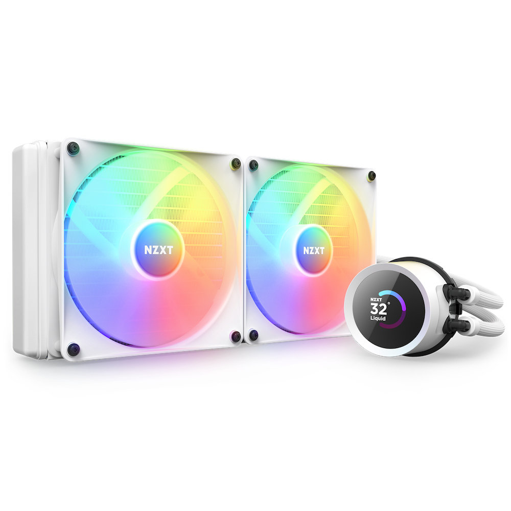 NZXT Kraken 280 RGB Processor All-in-one liquid cooler 14 cm White...