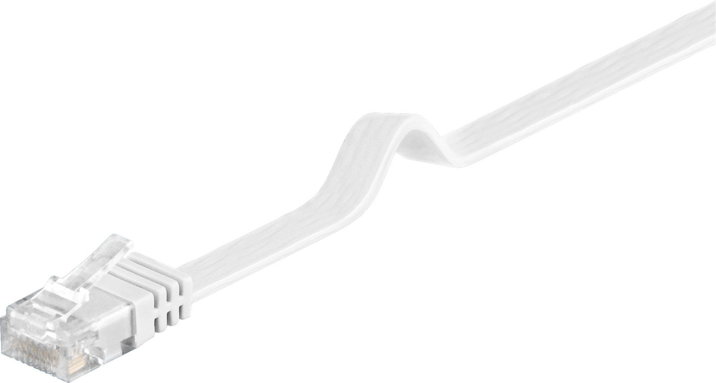 Photos - Cable (video, audio, USB) Microconnect V-UTP615W-FLAT networking cable White 15 m Cat6 U/UTP (UT 