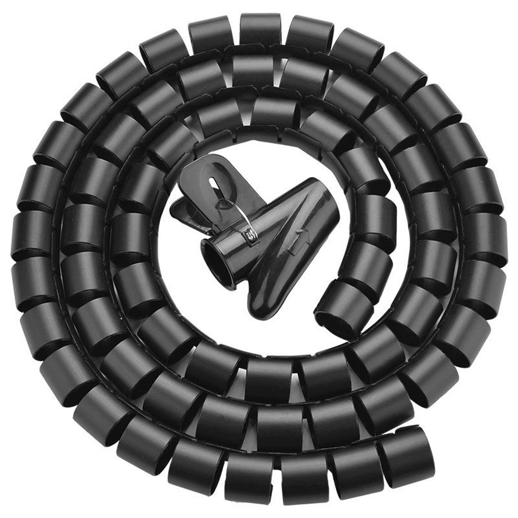 EU Product - Cable Organizer Tube, 25mm, 3m - Black thumbnail