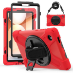 eSTUFF Galaxy Tab A11 CHICAGO Full Body Defender Case with built-in screen protector. Red