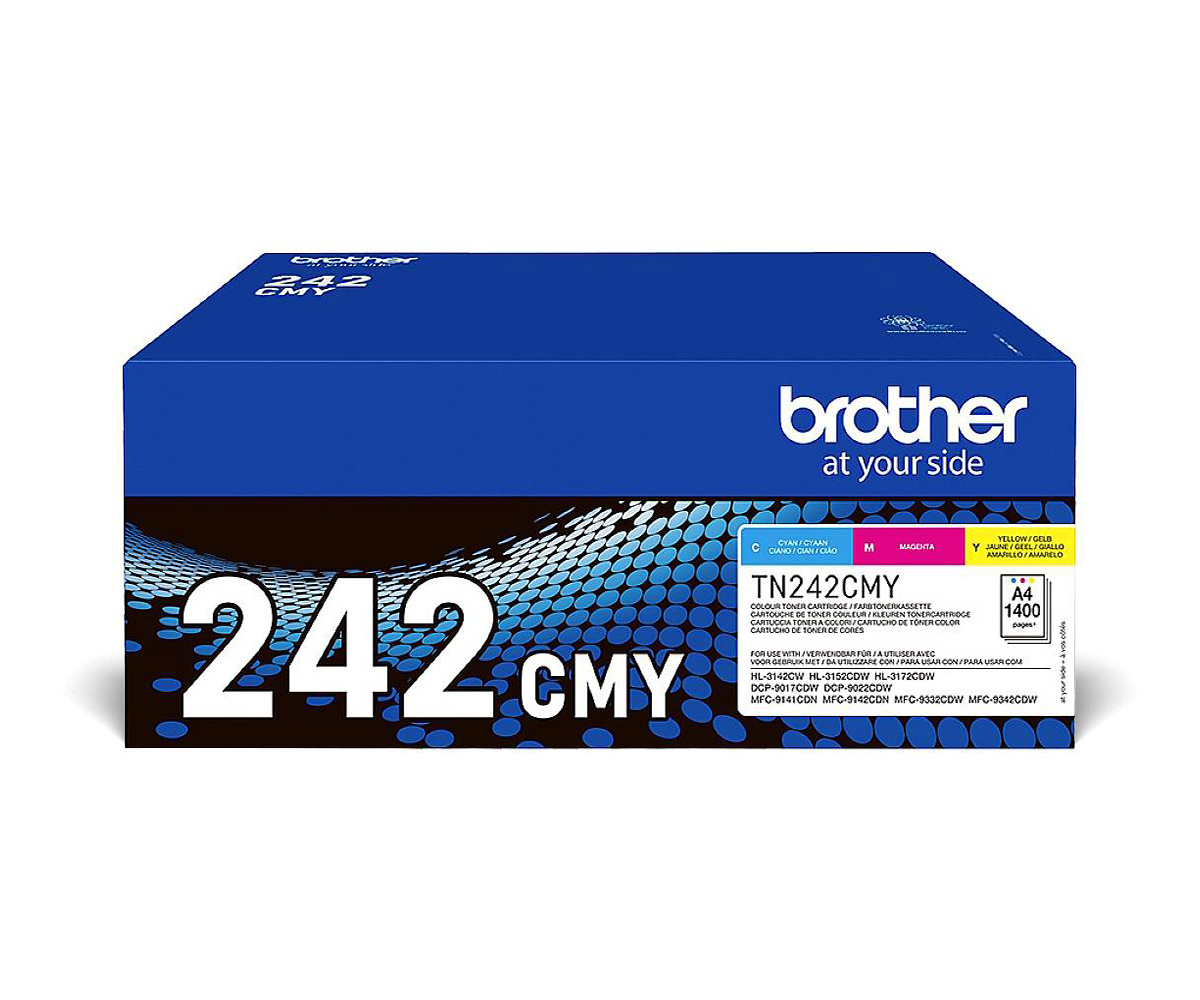 Image of Brother TN-242CMY Toner MultiPack C,M,Y, 3x1.4K pages ISO/IEC...