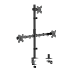 LogiLink Triple Monitor mount, 17"-32", steel, arm length: each 376mm