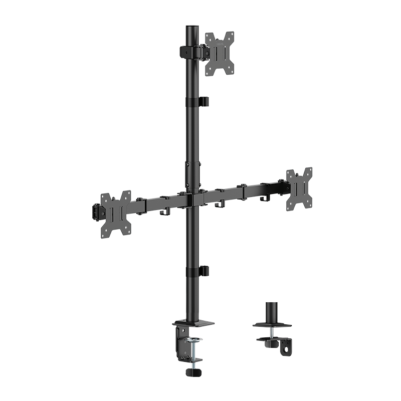 LogiLink Triple Monitor mount, 17"-32", steel, arm length: each 376mm