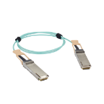 Black Box QSFP-100G-AOC3M-BB fiber optic cable 118.1" (3 m) QSFP28 OM3 Aqua color