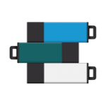 Centon 3 x Pro2 8 GB USB flash drive USB Type-A 2.0 Blue,Turquoise,White