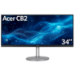 Acer CB2 CB342CKsmiiphzx 34 inch UWQHD Ultrawide Monitor (IPS Panel, FreeSync, 75Hz, 1ms, HDR 10, Height Adjustable Stand, DP, HDMI, USB Hub, Silver/Black)