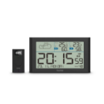 Hama Sylt Weather Station, with Outdoor Sensor, Radio, Alarm, black