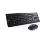 DELL KM3322W-R Wireless Keyboard and Mouse Set for Windows, 2.4GHz Wireless, QWERTY UK English Layout, Black