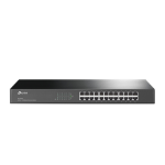 TP-LINK TL-SF1024 Unmanaged Fast Ethernet (10/100) Black