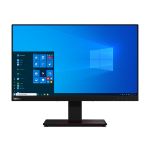 Lenovo ThinkVision T24t-20 LED display 60.5 cm (23.8") 1920 x 1080 pixels Full HD Touchscreen Capacitive Black