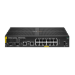 HPE Aruba Networking CX 6100 12G Class4 PoE 2G/2SFP+ 139W Switch hanterad L3 Gigabit Ethernet (10/100/1000) Strömförsörjning via Ethernet (PoE) stöd 1U Svart