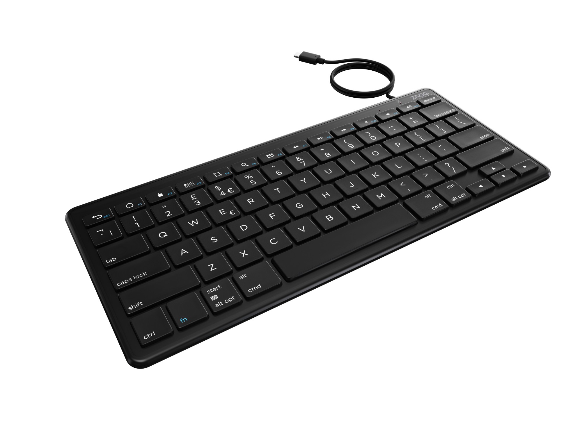 ZAGG 103202221 keyboard USB QWERTY UK English Black