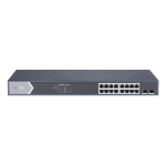 Hikvision DS-3E1518P-SI netwerk-switch Managed L2 Gigabit Ethernet (10/100/1000) Power over Ethernet (PoE) 1U Zwart
