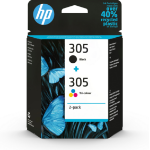 HP 6ZD17AE/305 Printhead cartridge multi pack black + color 120pg + 100pg Pack=2 for HP DeskJet 2710/e/Envy 6020/Envy 6020 e