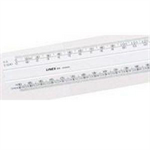 Linex SCALERULE FLAT 1:5:500 30CM WH