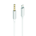 2GO 797218 audio kabel 1 m 3.5mm Lightning Wit