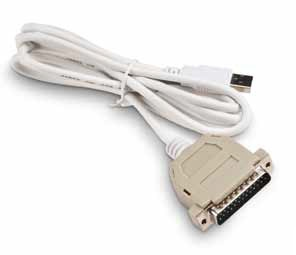 Intermec USB to Parallel Adapter DB25 White