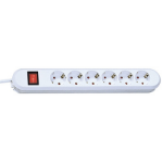 Bachmann SMART 6x Schuko H05VV-F 3G 1.50mmÂ² 16A/3680W 5m power extension 6 AC outlet(s) White