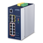 PLANET IGS-5225-8P4S network switch Managed L2+ Gigabit Ethernet (10/100/1000) Power over Ethernet (PoE) Blue, Silver