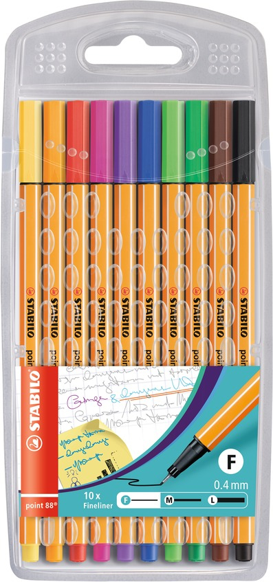 STABILO Point 88 fineliner Multi 10 pc(s)