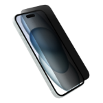 OtterBox Premium Pro Glass Privacy Guard for iPhone 15, Privacy Guard + Antimicrobial