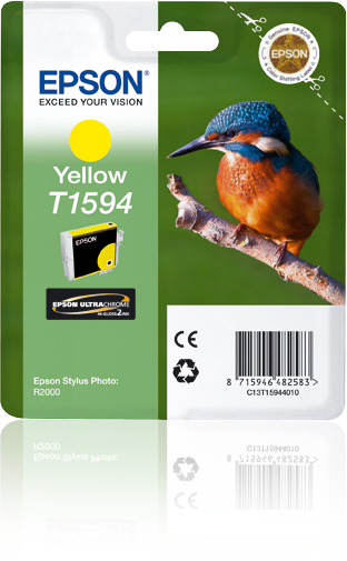 Image of Epson C13T15944010/T1594 Ink cartridge yellow 17ml for Epson...