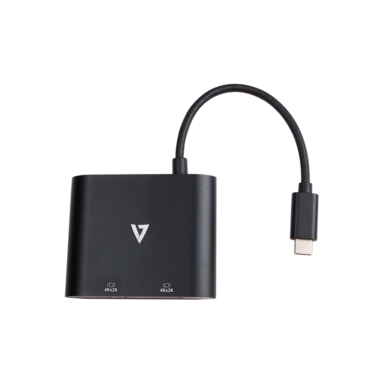 Image of V7 V7UC-2HDMI-BLK USB graphics adapter 3840 x 2160 pixels Black