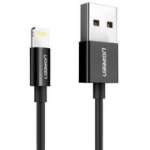Ugreen 80822 US155 mobile phone cable Black 1 m USB A Lightning